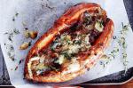American Caramelised Onion And Blue Cheese Sweet Potatoes Recipe BBQ Grill