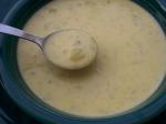 American Velvety Broccoli  Cauliflower Cheese Soup Appetizer