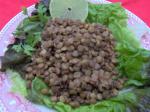 American Chilled Lentil Salad with Spicy Vinaigrette Appetizer