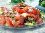 American Simple Tomato and Avocado Salad Appetizer