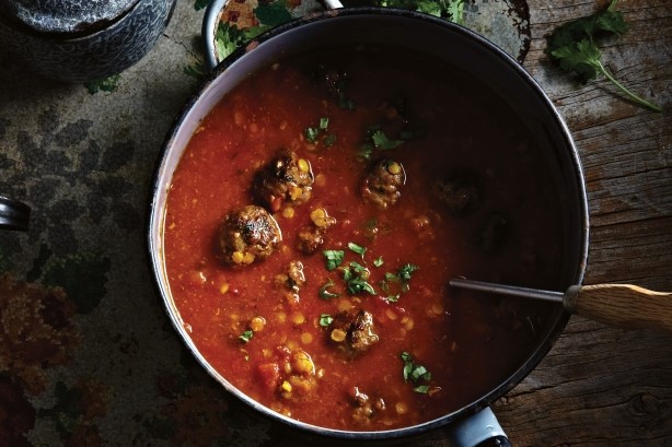 Indian Lamb Meatball And Lentil Korma Soup Recipe Appetizer