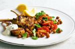 Indian Indian Lamb Cutlets With Spicy Roast Chickpea Salad Recipe Appetizer