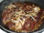 American Beef Liver and Onions With White Wine Appetizer