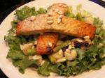 American Maplepesto Salmon Salad With Raisins and Pine Nuts Dessert
