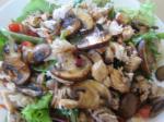 American Mushroom and Shredded Chicken Salad Dinner