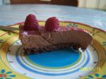 British Crustless Chocolate Raspberry Cheesecake Dessert