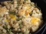 American Creamy Potatoes With Green Beans  Eggs Appetizer