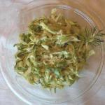 British Pointed Cabbage Salad with Dill and Feta Cheese Dressing Appetizer