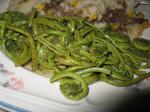 American Fiddleheads with Lemon Appetizer