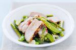 American Ginger Pork With Sugar Snap Peas And Asparagus Recipe BBQ Grill