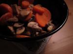 American Carrots and Mushrooms Saute Appetizer