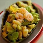British Avocado Salad and Shrimp with Dill Appetizer