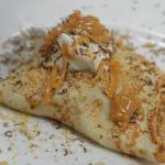 British Crepes to Banoffee with Bananas and Caramel Dessert