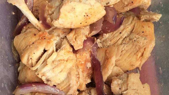 American Baked Chicken and Onions Recipe Dinner