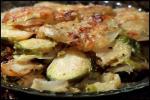 American Roasted Brussels Sprouts and Potato Gratin Appetizer