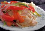 American Orange Roughy With Tarragon and Vegetables Appetizer