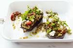 American Baked Eggplant With Barley Feta And Dill Recipe Appetizer