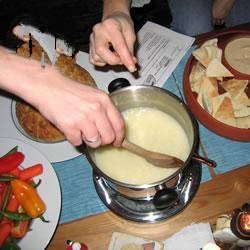 American Fondue Gruyere and Emmental Appetizer