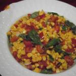 American Salad of Red Red Peppers and Corn Appetizer