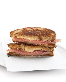 American Grilled Hamandcheese Sandwiches Appetizer