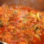 American Courgettes and Aubergines to the Tomato Sauce Dinner