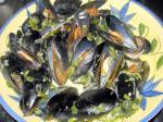 American Steamed Mussels With Wine and Cream Dinner