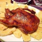 American Duck Filled with Chestnuts Dinner