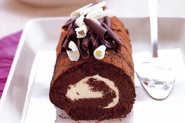 American Baileys Chocolate Roulade Recipe Dessert