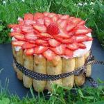 American Strawberry Charlotte Gariguette Dessert