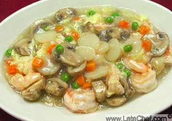 Chinese Shrimp with Lobster Sauce Soup