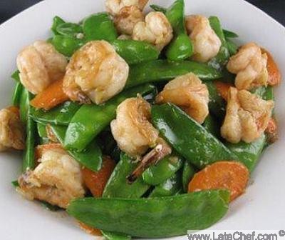 Chinese Shrimp with Snow Peas Appetizer