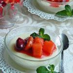 American Creamy Semolina Porridge Dessert