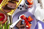 American Chocolate And Berry Plate Recipe Dessert