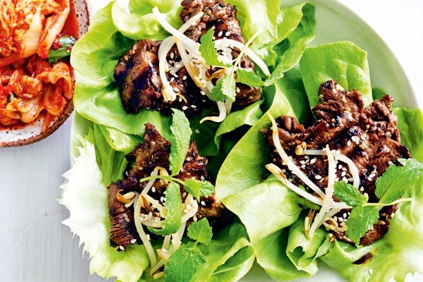 Korean Korean Grilled Beef Lettuce Wraps Recipe 1 Dinner