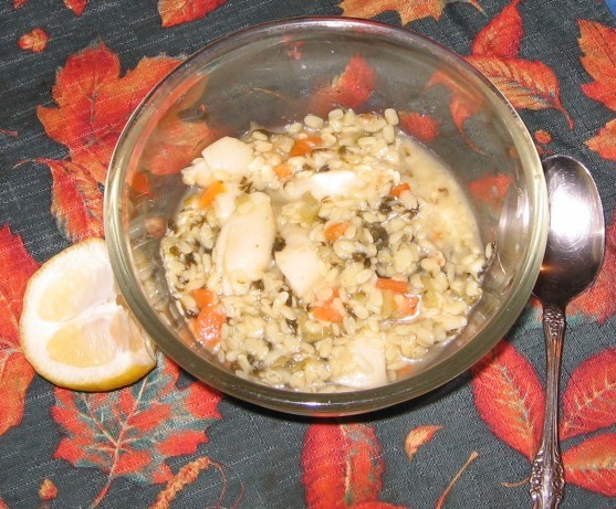 American Lemon Garlic Lentil Soup Appetizer