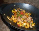 American Apple and Pork Stirfry With Ginger Appetizer