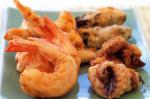 Japanese Crispy Seafood With Wasabi And Soy Dipping Sauce Recipe Dinner