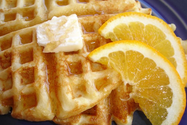 British Bisquick Orange Waffles Dessert