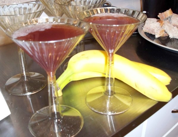 British Pomegranate Champagne Martini Appetizer