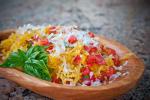 American Microwave Spaghetti Squash with Tomatoes and Basil Appetizer