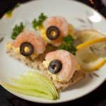 Japanese Canapes with Shrimp Appetizer