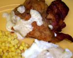 American Maryland Fried Chicken With Milk Gravy Dinner