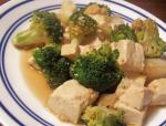 Chinese Sa Cha Tofu With Broccoli and Cauliflower Dinner