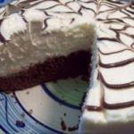 American Pears Chocolate Cake with Bavarian Cream Dessert