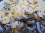 Canadian Jumbo Prawns shrimp With Mushrooms and Onions Dinner