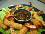 American Crunchy Shrimp Wontons With Greenonion Dipping Sauce BBQ Grill