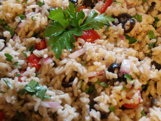 American Super Easy Brown Rice Salad Dinner