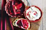 Poached Rhubarb With Labne Recipe recipe
