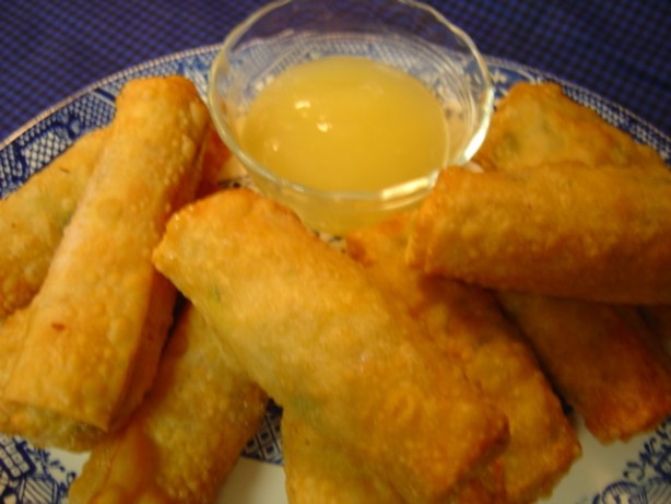 American Savory Chicken Egg Rolls With Sweet and Sour Sauce Dessert