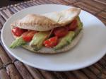 American Avocado Tomato and Hummus Sandwich Dinner